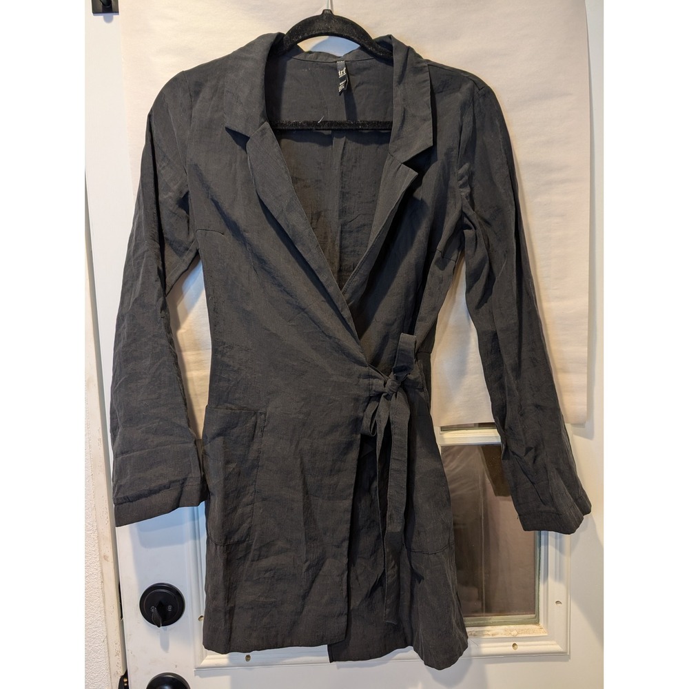 Zara TRF Blazer Dress Romper Wrap Front Tie Long Sleeve Mini Dress - Size S 0179